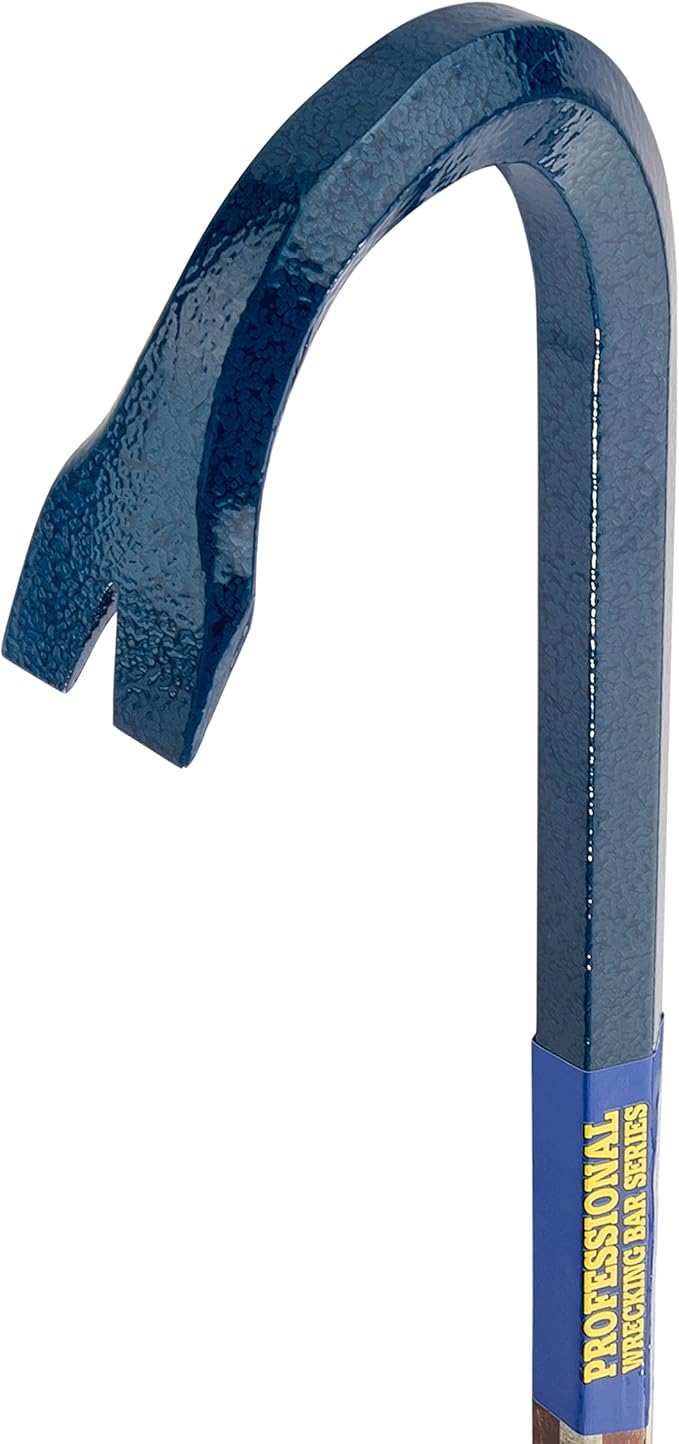 ESTWING Gooseneck Wrecking Bar - 3/4" x 24" USA Made Pry Bar with Angled Chisel End & Forged Steel Construction - EWB-24