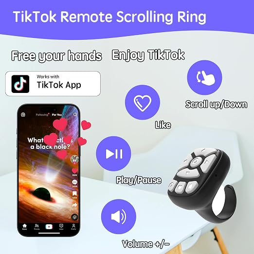 Novzix TikTok Scrolling Ring for iPhone
