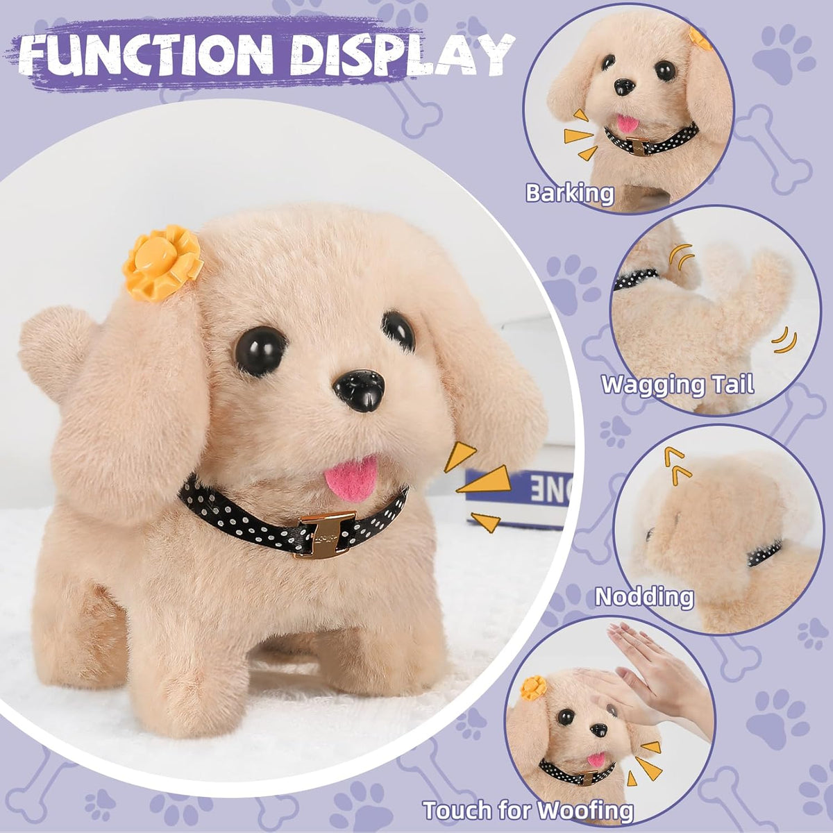 Vanvimen Robot Dog Toys - 16 Realistic Puppy Playsets for Kids Ages 3-8 | Perfect Birthday Gift
