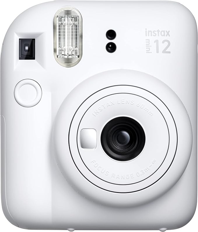 Fujifilm Instax Mini 12 Instant Film Camera, Clay White