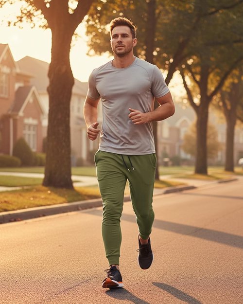 BUXKR Men's Slim Joggers - Athletic Workout Pants for Gym & Running | Deep Pockets, Comfortable Fit