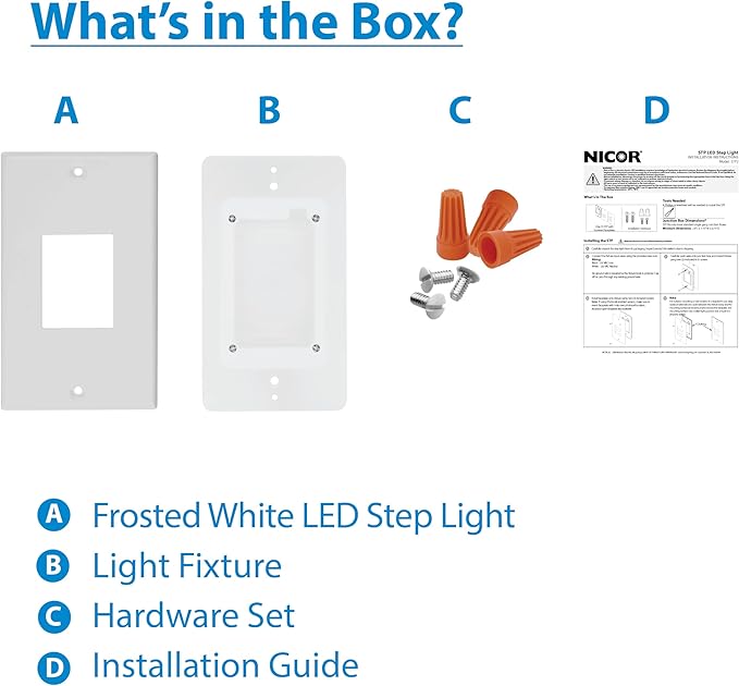 NICOR Lighting STP2 Frosted White LED Step Light (STP2F120WH)