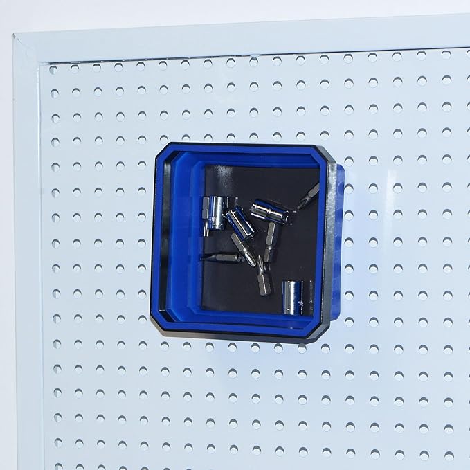 HARFINGTON Collapsible Magnetic Parts Tray Foldable Tool Trays Square Small Metal Parts Organiser for Fixing Screw Bolts Nuts Washers Pins, Green
