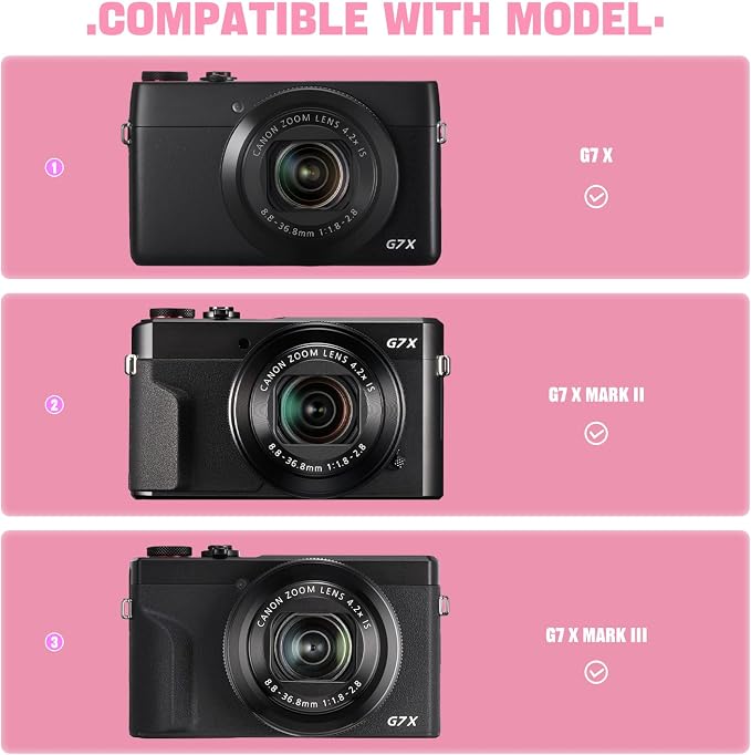 Camera Case for Canon PowerShot G7X Mark III/ G7 X Mark II/ SX740 hs Digital