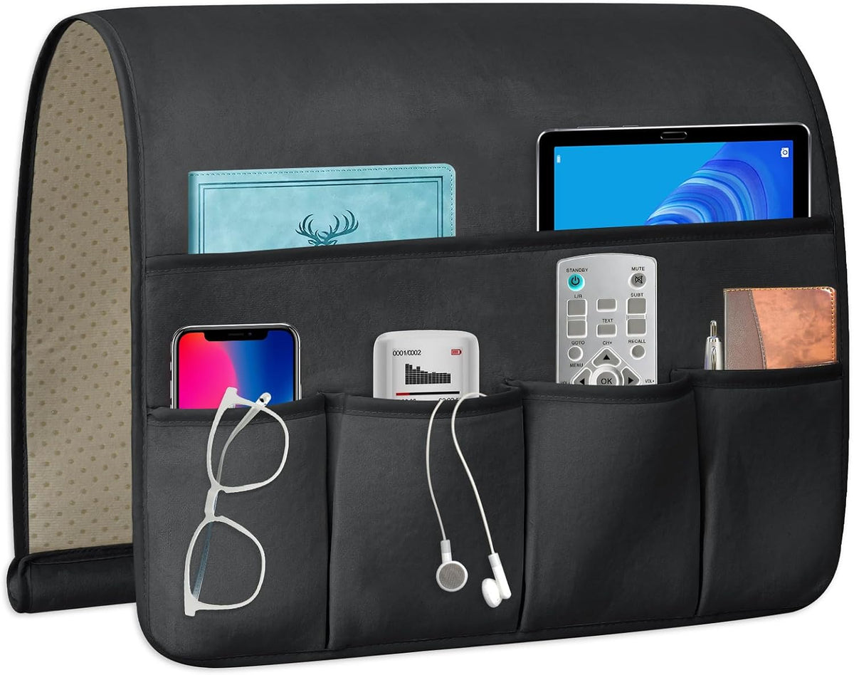 Remote Control Holder for Armchair Caddy, Remote Holder with 5 Pockets