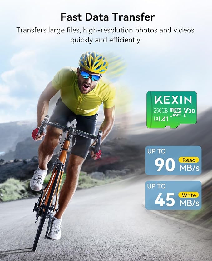 KEXIN 256GB Micro SD Card with Adapter