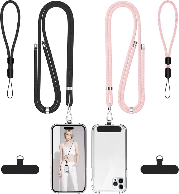 takyu Phone Lanyard, 2 Pack Adjustable Cell Phone Lanyard Crossbody Neck Strap