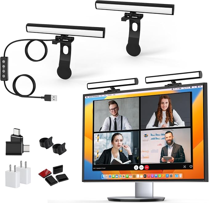 Video Conference Lighting, Monitor Light Bar, Eye-Caring Computer Light