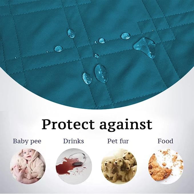 Waterproof Dog Bed Covers for Couch Protection, Water-Resistant Soft Dog Pet Blanket Anti-Slip Dog Blanket for Bed, for Furniture Bed Couch Sofa (Deep Blue,40x50inch)