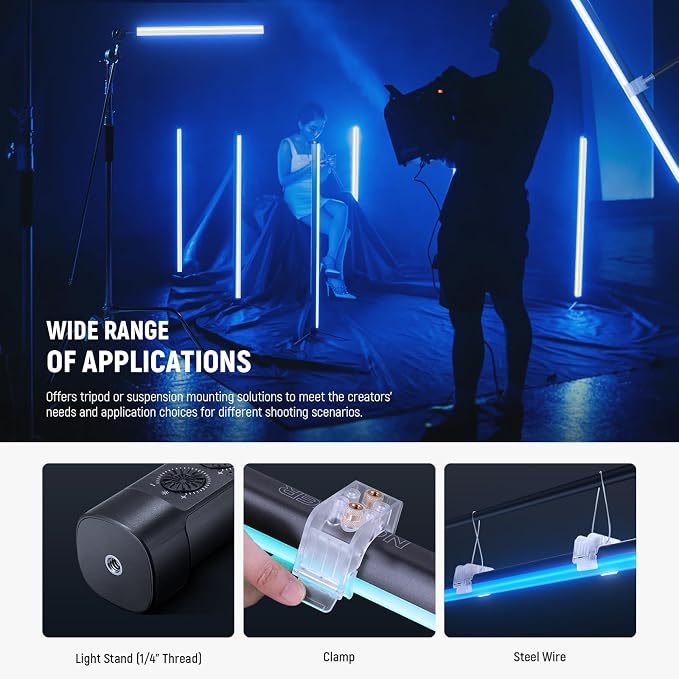 NEEWER RGB Tube Light, 30W LED Video Light RGBWW Full Color Stick Light Wand