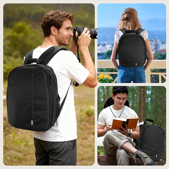 Camera Backpack Bag Small- Waterproof Professional DSLR Camera Bag Photography