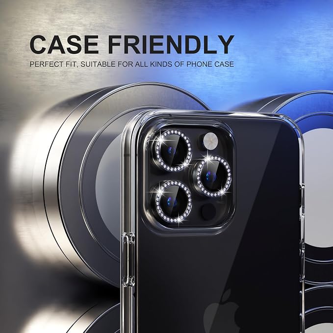 Choiche Compatible for iPhone 15 Pro/iPhone 15 Pro Max Camera Lens Protector