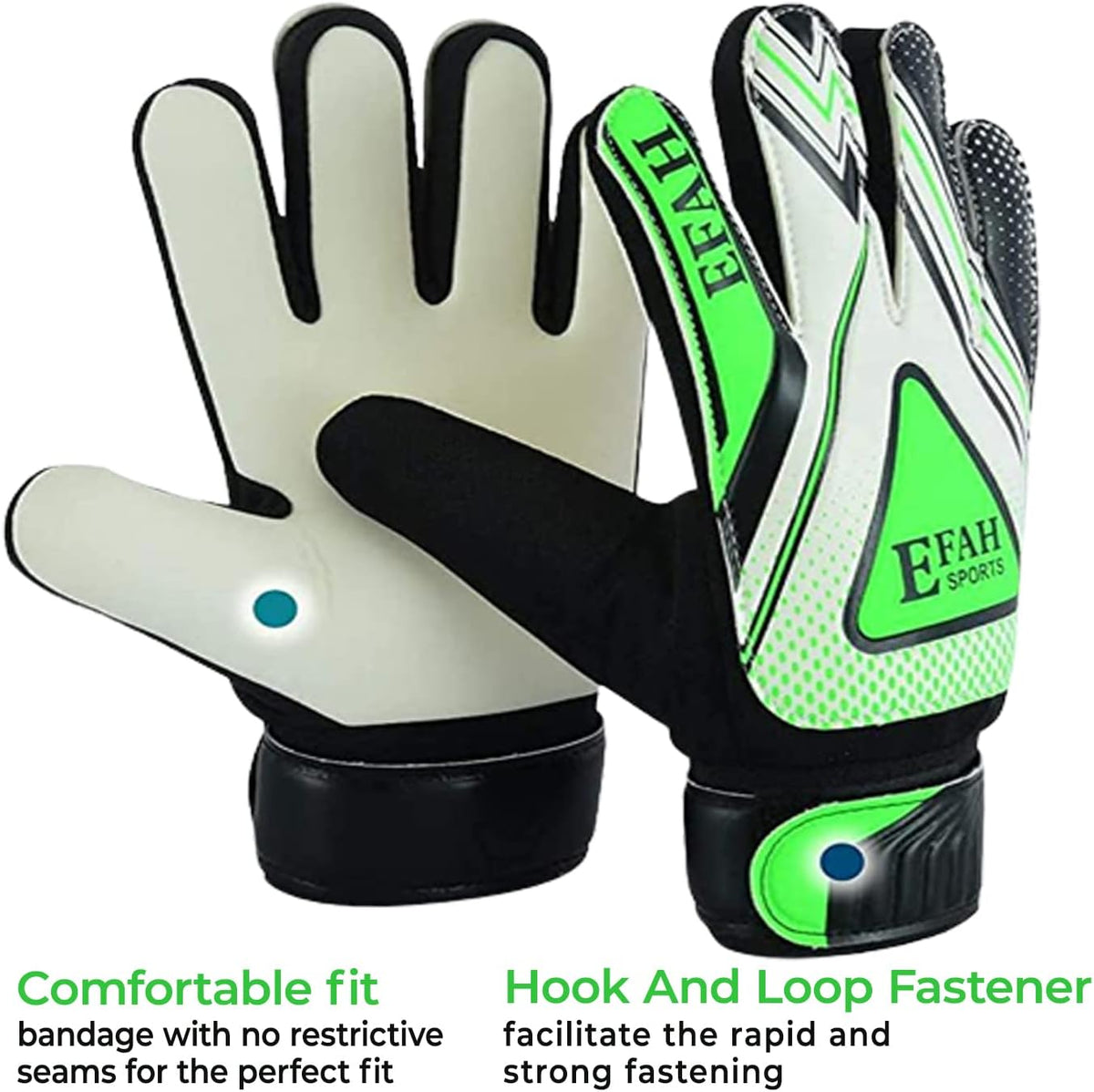 Regine Switzerland Soccer Goalie Gloves - Strong Grip Football Gloves for Kids