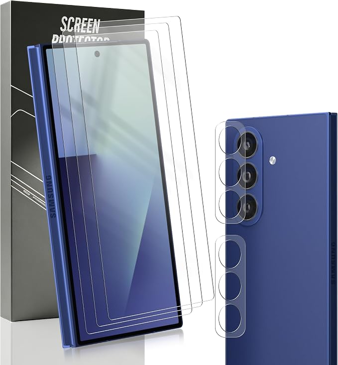 3+2 Pack Tempered Glass for Samsung Galaxy Z Fold 7 Outer Screen Protector