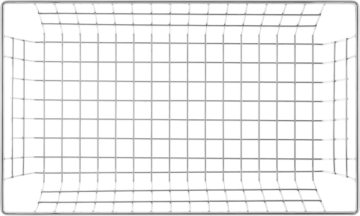 Slideep Farmhouse Wire Organizer Storage Bin Basket with Handles, Food Storage for Kitchen Cabinets, Pantry, Closet, Bedroom, Bathroom, Office 6 Pack