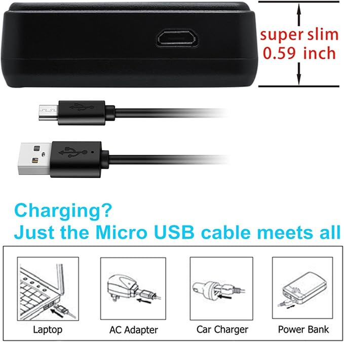 Kastar Battery & LCD Slim USB Charger