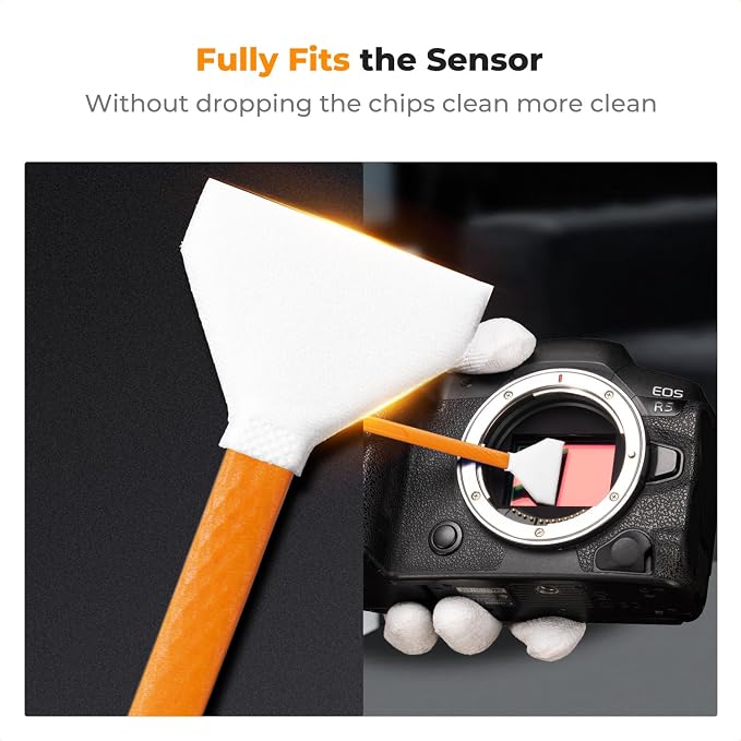 K&F CONCEPT Camera Cleaning Kit16mm APS-C Frame Sensor Cleaning Swab*6 + 20ml