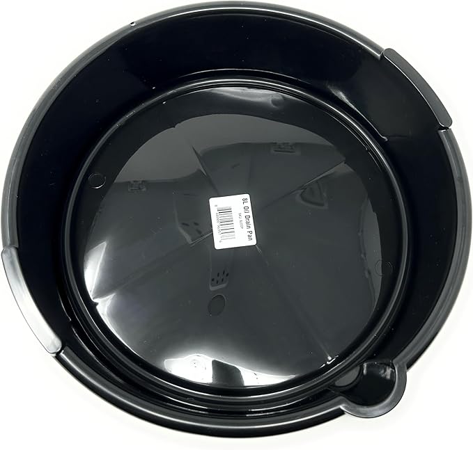ValvoMax 8 Qt Oil Drain Pan with Handle Grip & Pour Spout – Fluid Drain Pan for Oil Changes, Coolant & Automotive Fluids – Reinforced Base, Easy Clean Design - Washable and Reusable