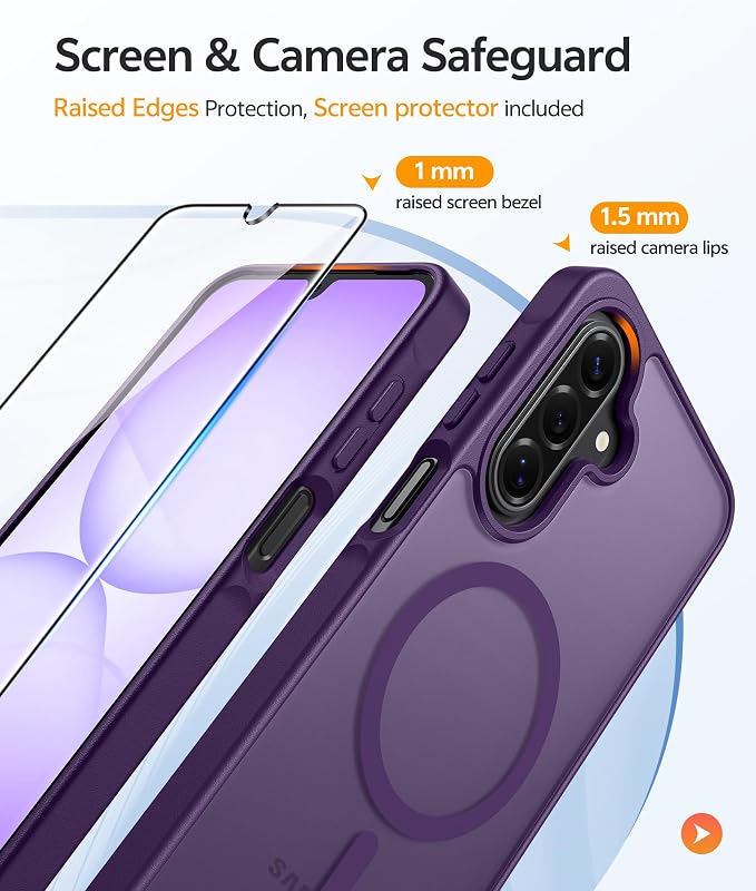 FNTASE for Galaxy A17/A16 5G Phone Case: for Samsung A17 Cases Matte