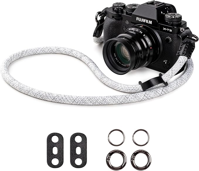VOVMOEYA Nylon Braided Camera Rope Strap, Camera Neck Shoulder Strap