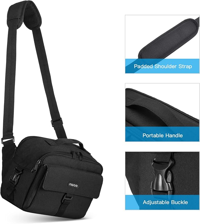 MOSISO Camera Shoulder Bag Case Crossbody Sling Purse, DSLR/SLR/Mirrorless