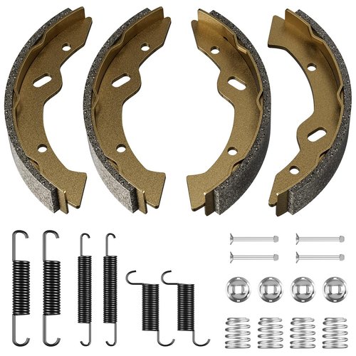Golf Cart Brake Shoes Pads & Spring Kit for EZGO TXT/Medalist 1997-2008, Workhorse 800 Gas 1997-2012, ST350 Gas 2000-2012, Yamaha 1995-2002 G14/G16/G19 Electric/G20 Gas, OEM 27943G01 27944G01 70795G01