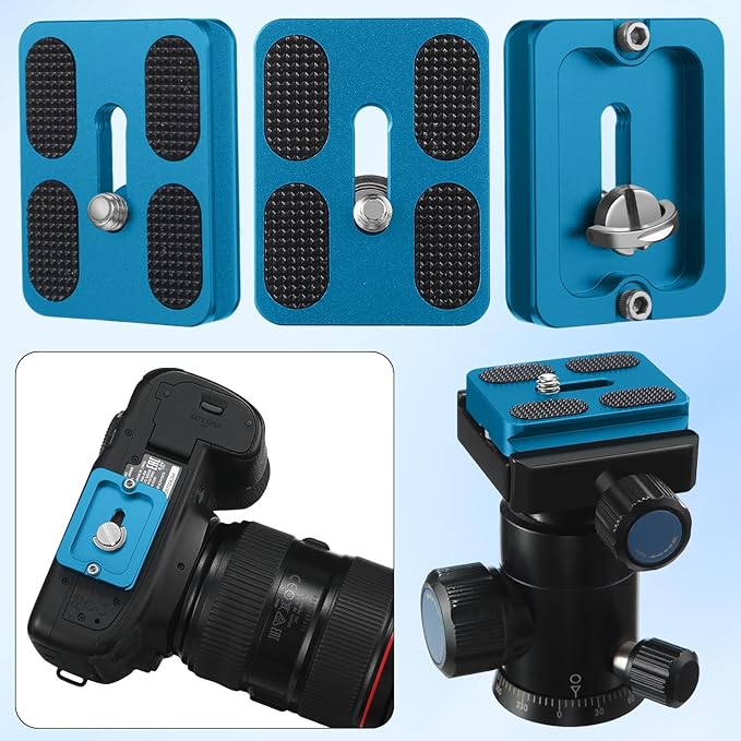 Frienda 2 Pieces Metal Quick Release Plate