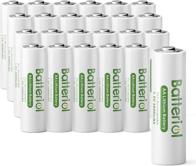 Lithium Batteries AA, Double A Batteries 3000mAh 1.5V Long Lasting
