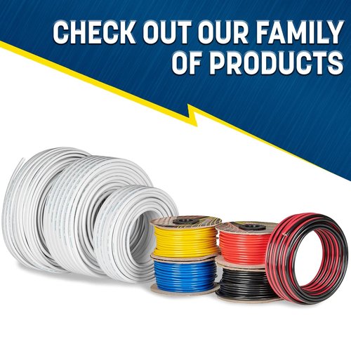 GS Power 100 Ft Marine Wire - 14 Gauge Oxygen-Free Tinned Copper Electrical Cable for Boats & RVs