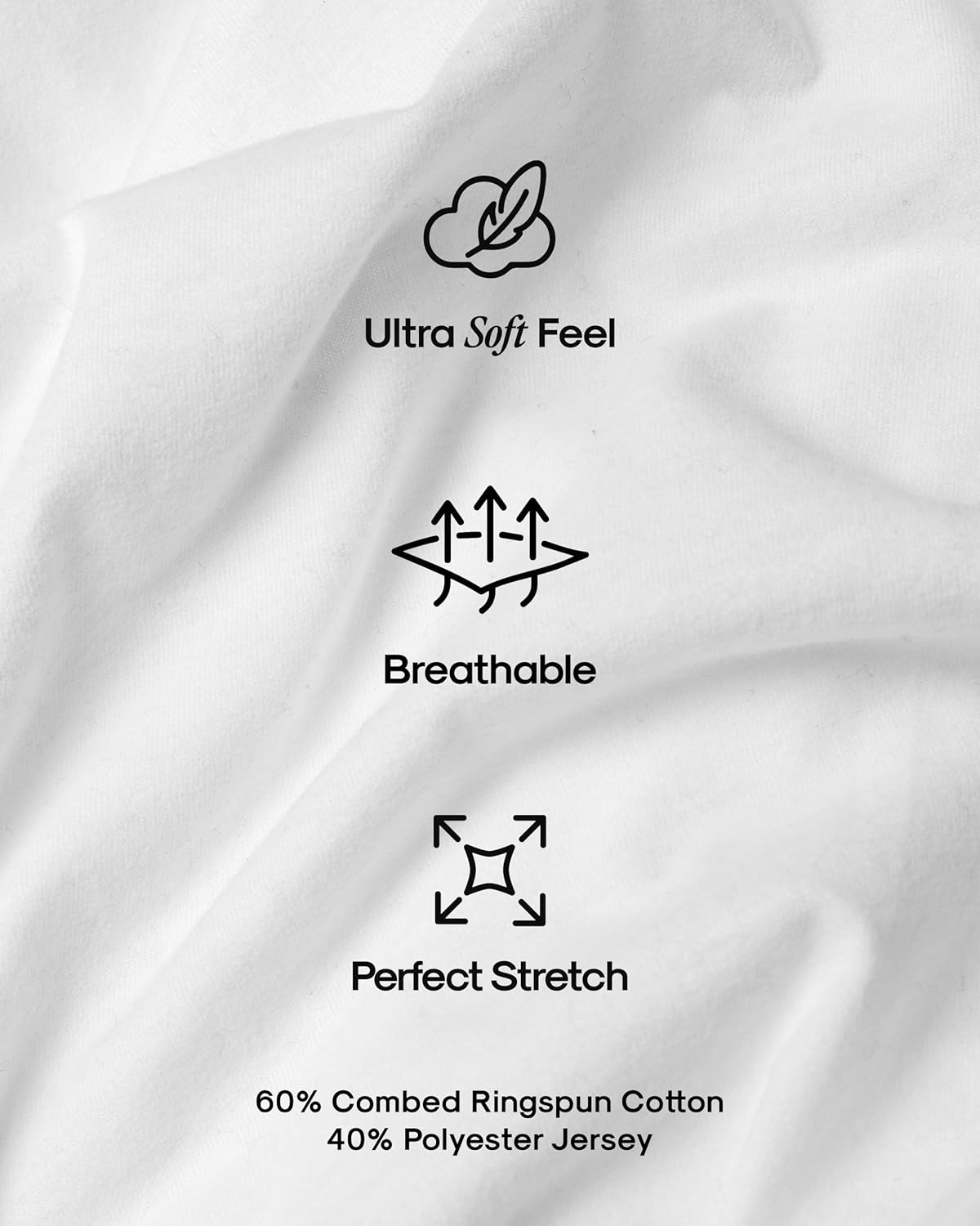True Classic Men's T-Shirts - Short Sleeve Crew Neck Cotton Blend Tees for Comfort & Style