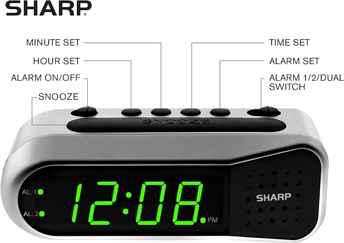 Sharp Digital Alarm Clock