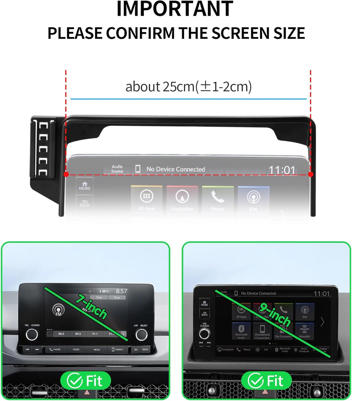 Car Phone Holder for Honda CR-V/HR-V/CRV 2023-2026 Accessories, 7/9" Screen