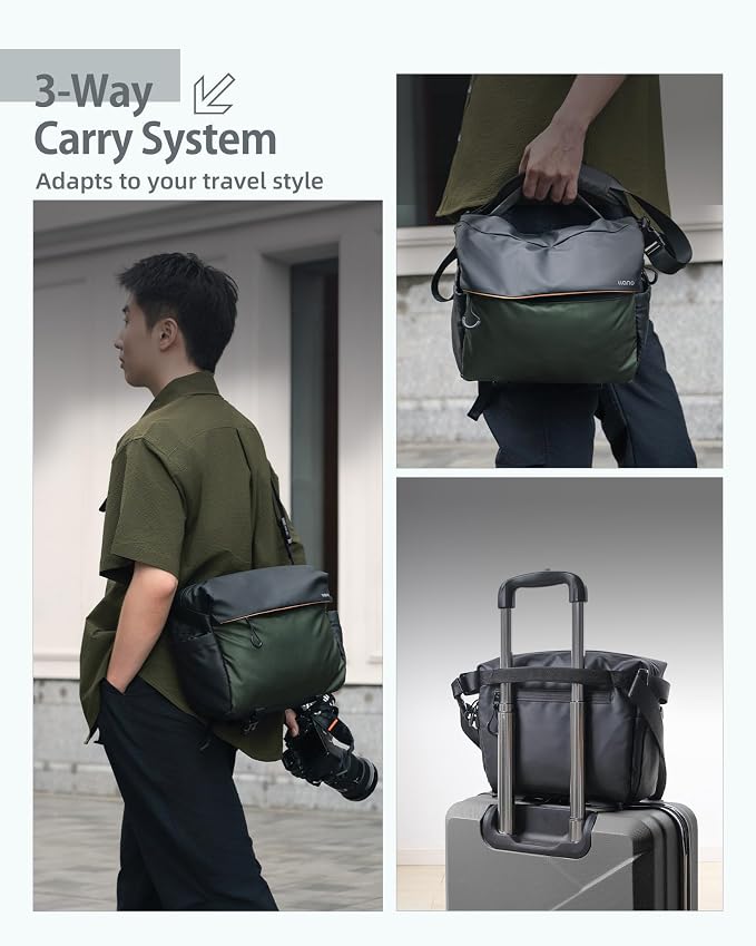 llano Camera Sling Bag for Photographers, DSLR Shoulder Bag Small, Compact