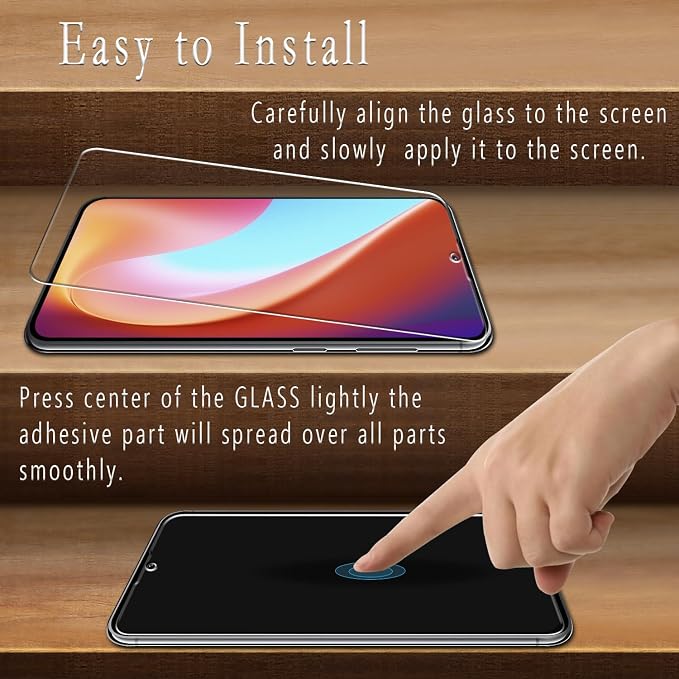 2 Pack Screen Protector for Samsung Galaxy S23 FE Tempered Glass