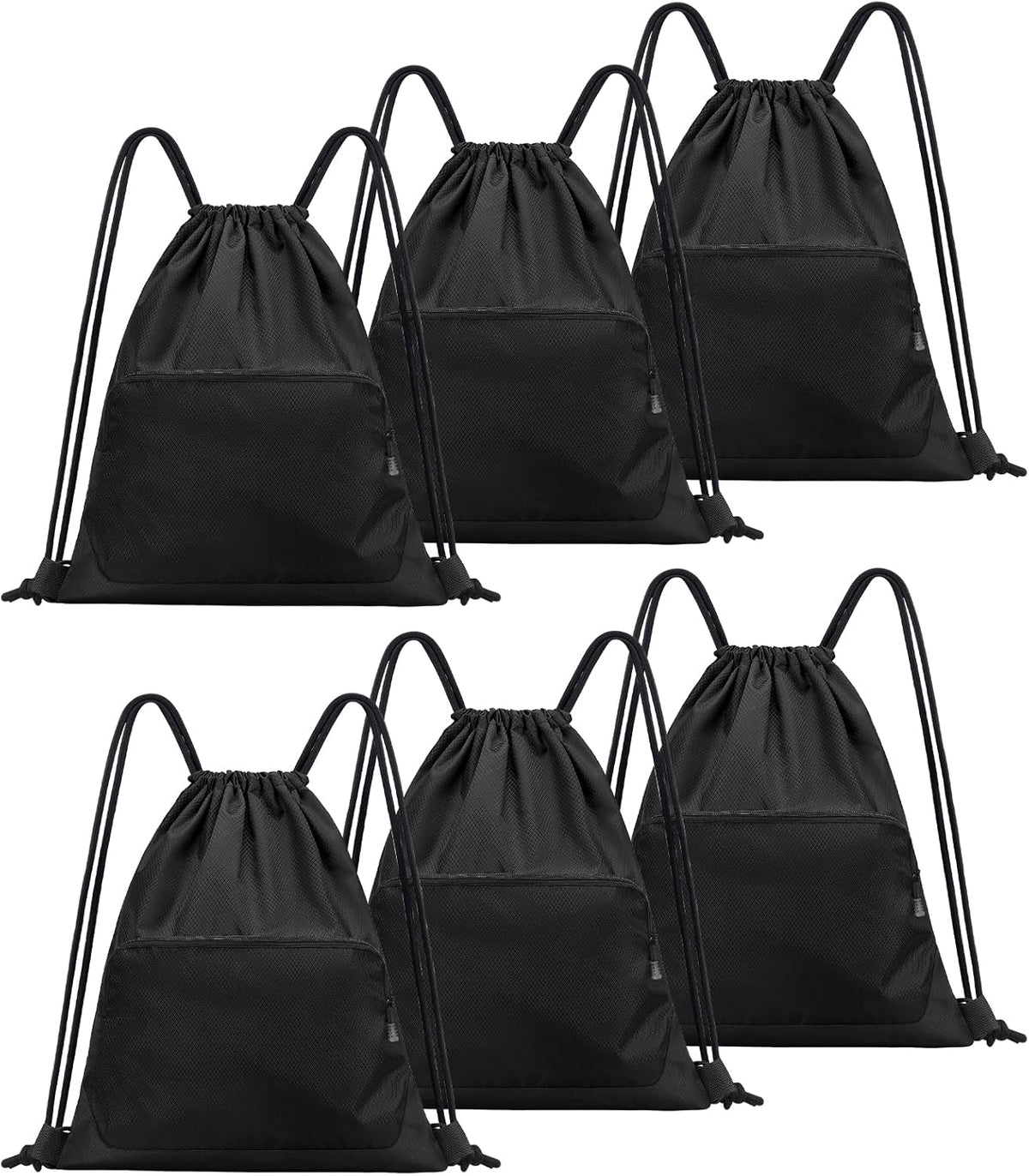 Skiennix Sports Gym Drawstring Backpack - Reusable Cinch Bag for Basketball & Soccer
