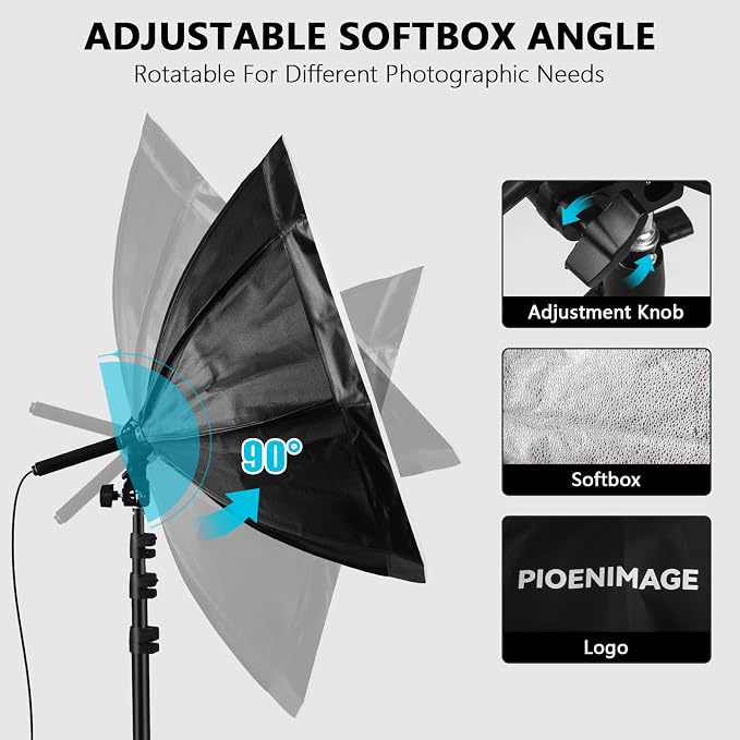 Softbox Lighting Kit, Softbox Photography Lighting Set