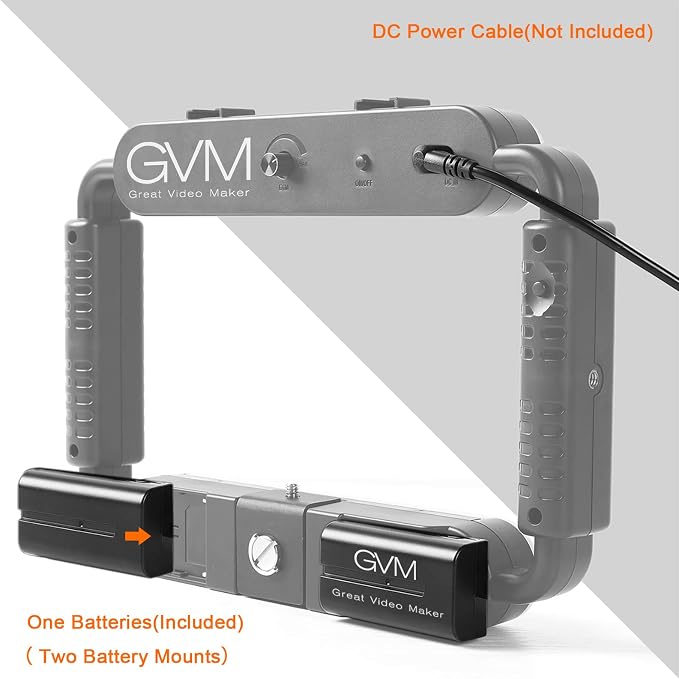 GVM Great Video Maker LED Ring Light 5600K Selfie Light, Smartphone Video Rig &