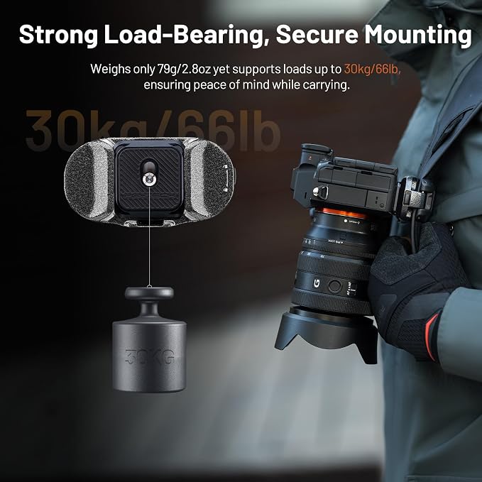 PGYTECH 2025 New Version Beetle Camera Clip V2, Quick Release Camera Backpack