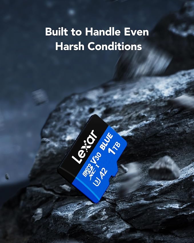 Lexar 1TB Blue Micro SD Card Up to 160MB/s, microSDXC UHS-I Memory Card