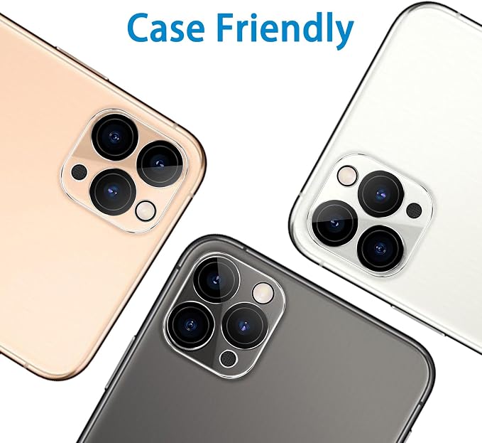 Dengduoduo 3 Pack Tempered Glass Camera Lens Protector