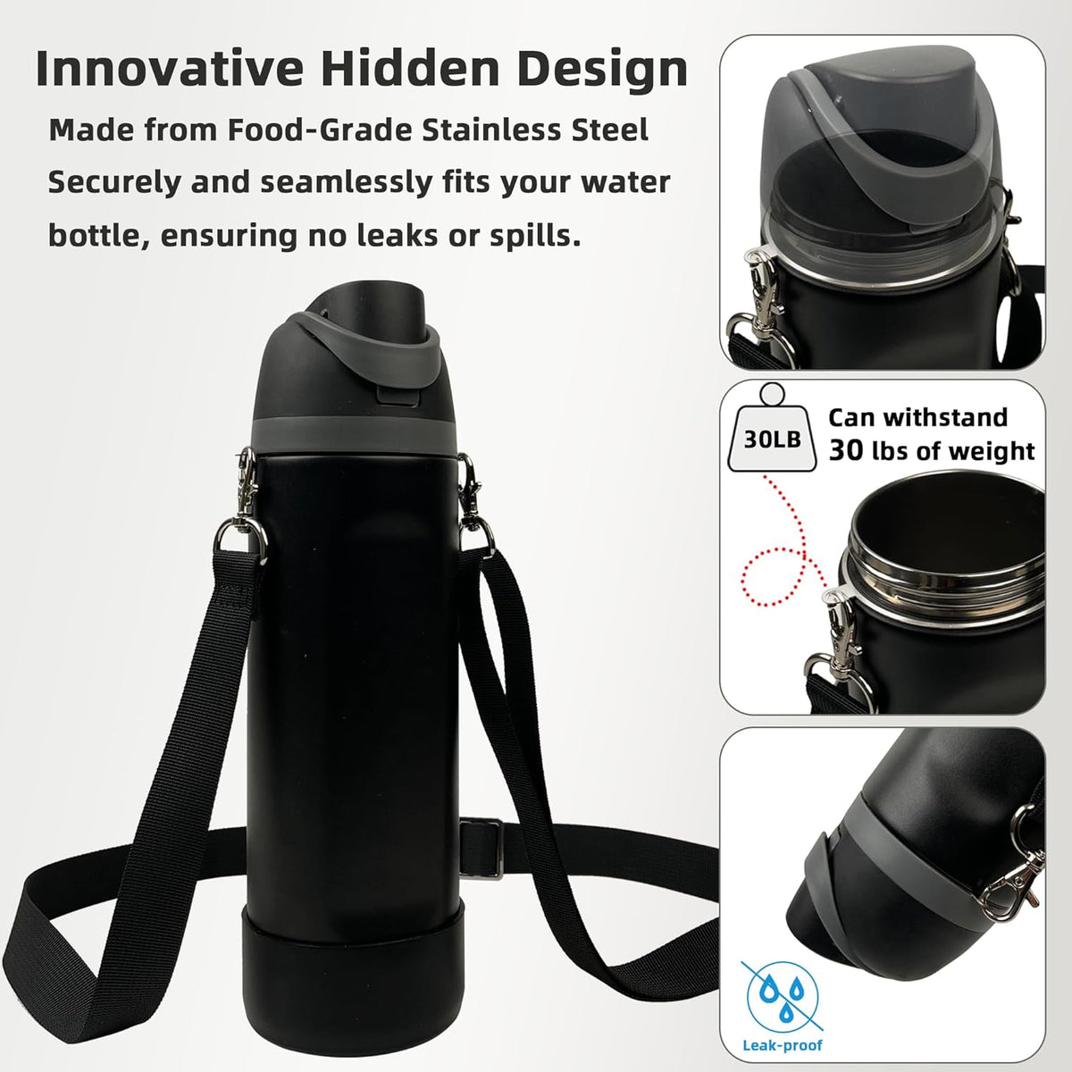 Owala Silicone Boot Set - Non-Slip Sleeve, Shoulder Strap & Handle Strap for 24 oz, 32 oz, 40 oz Bottles | Candy Coated Accessories