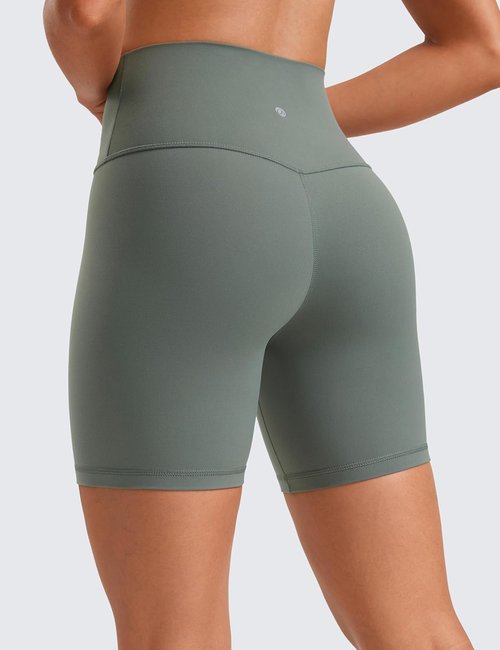 CRZ YOGA ButterLuxe Biker Shorts - High Waisted Spandex for Yoga & Running | Women's 6" Length