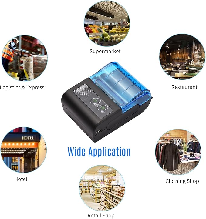 Receipt Printer, Sunydog Portable Mini Thermal Receipt Printers USB Receipt
