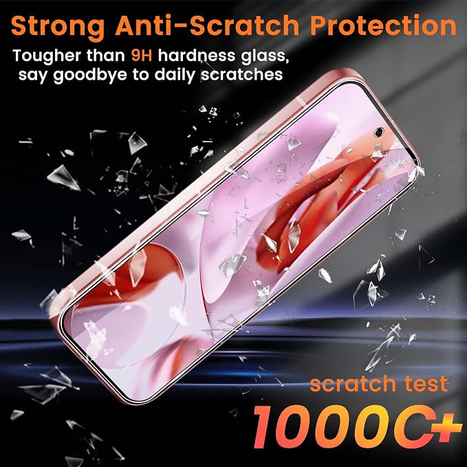 Lesakit 4 Pack for Google Pixel 9 Pro Screen Protector