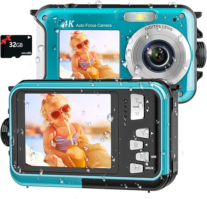 4K Underwater Camera 16FT Waterproof Camera
