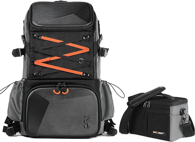K&F CONCEPT Camera Bag EVA Waterproof 2 in 1Camera Backpack Shoulder Bag 32L