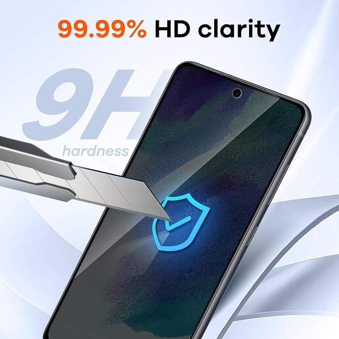 3+3 Pack for Samsung Galaxy S21 FE 5G Privacy Screen Protector & Phone Camera