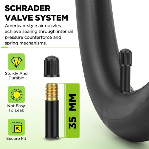 26-Inch Bike Tubes by [Brand Name] - 4 Pack with 35mm Schrader Valve | Butyl for MTB & Road Bikes