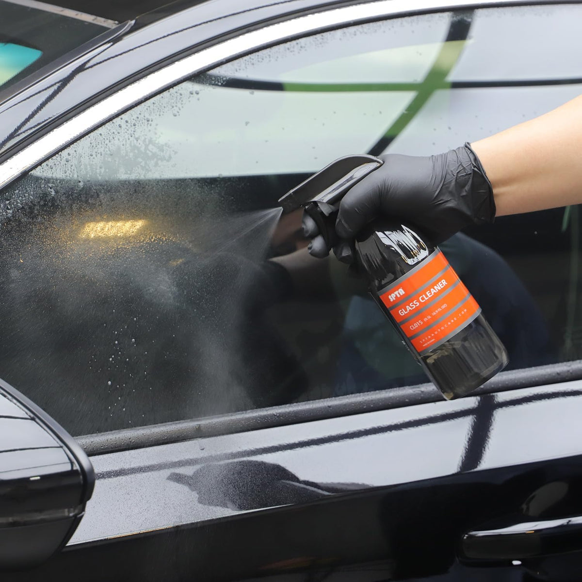 SPTA Glass Cleaner, 16oz 500ml Streak Free Glass and Window Cleaner - Works on Glass, Windows, Mirrors, and Screens, Ammonia-Free and Safe on Tinted Windows, for Cars,Trucks,SUVs, and Home Use -CL015