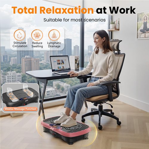 AXV Vibration Plate - Full Body Fitness Machine for Weight Loss | Vibrating Shaker for Home & Gym